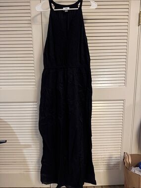 Old Navy Black Halter-Style Maxi Dress